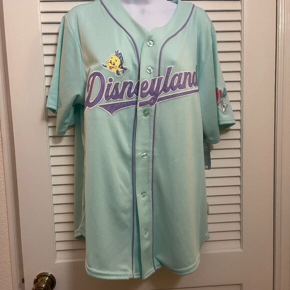 Disneyland Ariel 89 Baseball Jersey NWT Size Small (Little Mermaid)